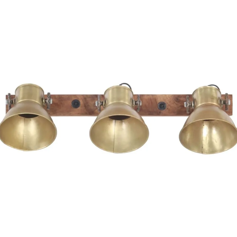 Verlichting*vidaXL Wandlamp industrieel E27 65x25 cm messingkleurig Koper