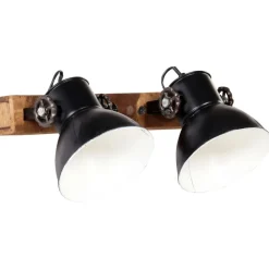 Verlichting*vidaXL Wandlamp industrieel E27 45x25 cm Zwart