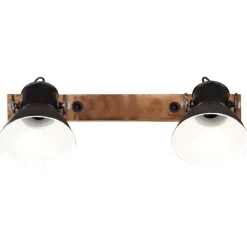 Verlichting*vidaXL Wandlamp industrieel E27 45x25 cm Zwart