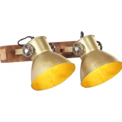 Wandlamp industrieel E27 45x25 cm messingkleurig>vidaXL New