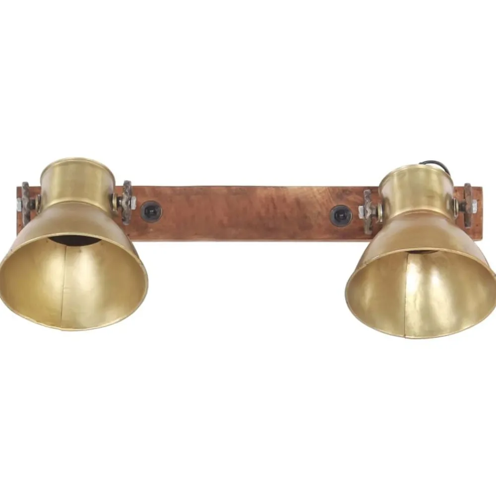 Wandlamp industrieel E27 45x25 cm messingkleurig>vidaXL New