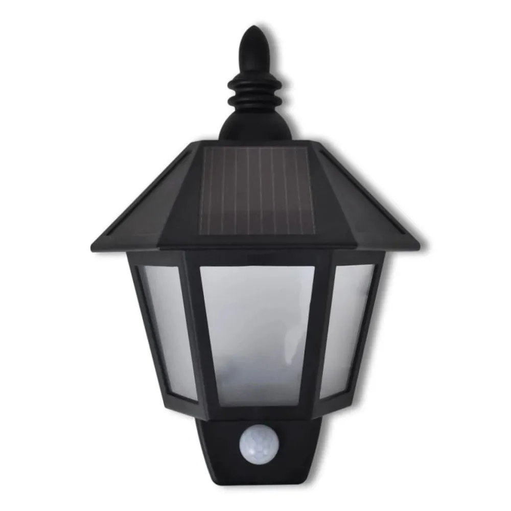 Wandlamp solar met bewegingsensor 2 st>vidaXL Best