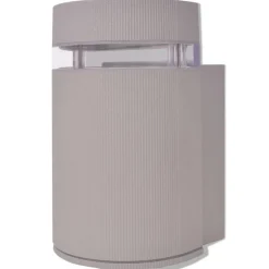 Wandlamp voor buiten halfrond grijs aluminium>vidaXL Sale