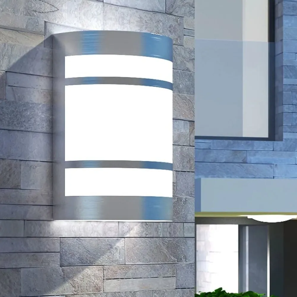 Wandlamp voor buiten licht roestvrij staal>vidaXL
