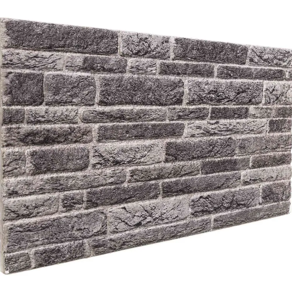 Bouwmaterialen*vidaXL Wandpanelen 10 pcs 100 x 50 cm EPS-schuim Antracietkleurig