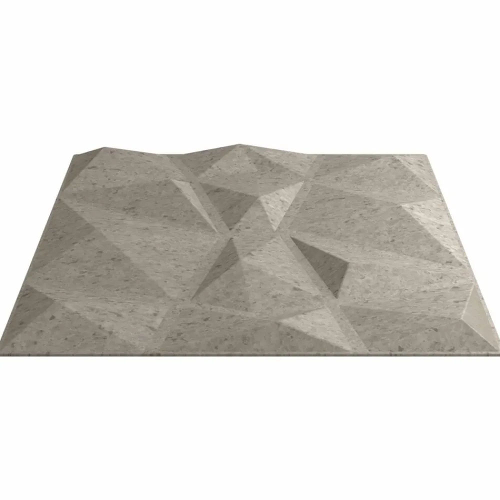 Bouwmaterialen*vidaXL Wandpanelen 24 pcs 50 x 50 cm XPS Schuim Beton grijs