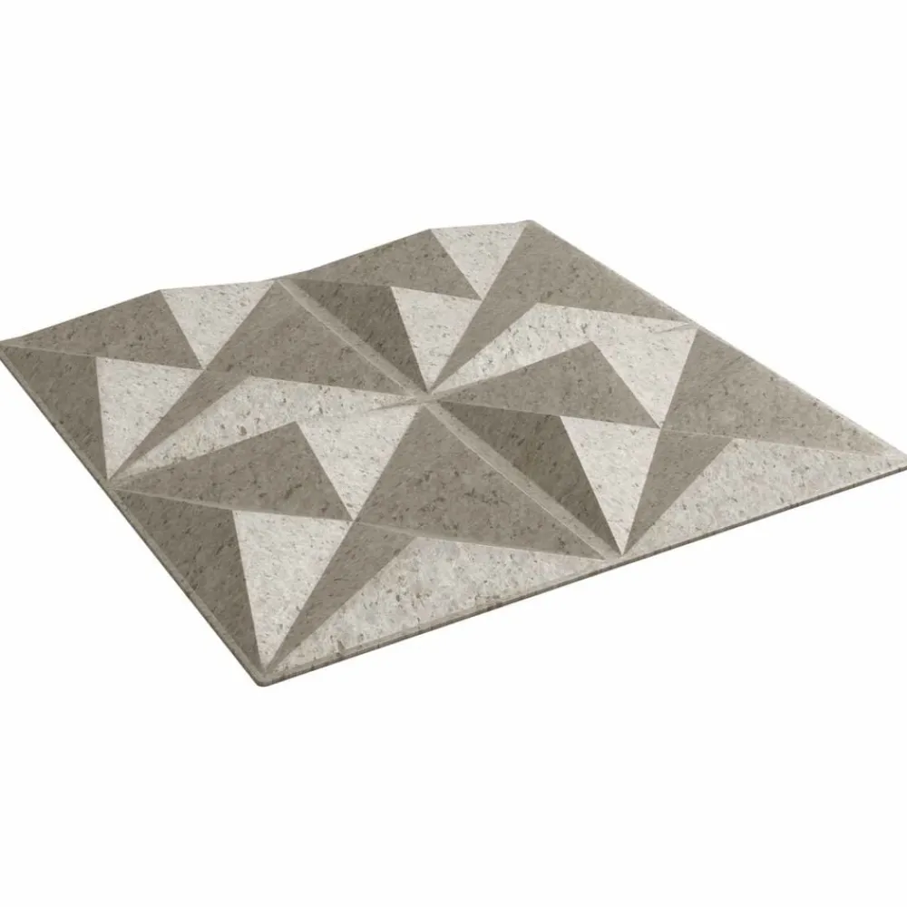 Bouwmaterialen*vidaXL Wandpanelen 12 pcs 50 x 50 cm XPS Schuim Origami beton