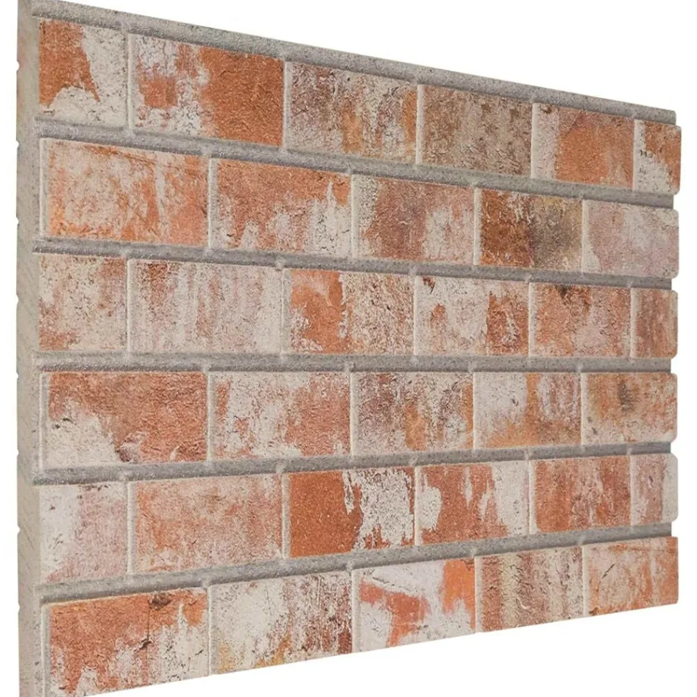 Bouwmaterialen*vidaXL Wandpanelen 10 pcs 100 x 50 cm EPS-schuim Oranje