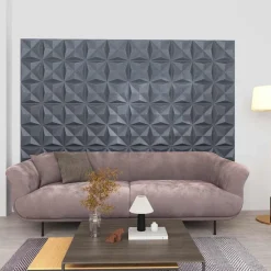 Wandpanelen 12 pcs Origami Grijs 50 x 50 cm XPS Schuim>vidaXL Outlet