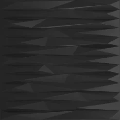 Bouwmaterialen*vidaXL Wandpanelen 48 pcs Zwarte Steen 50 x 50 cm XPS Schuim Zwart steen