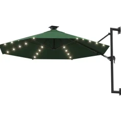 Wandparasol met LED's 300 cm>vidaXL