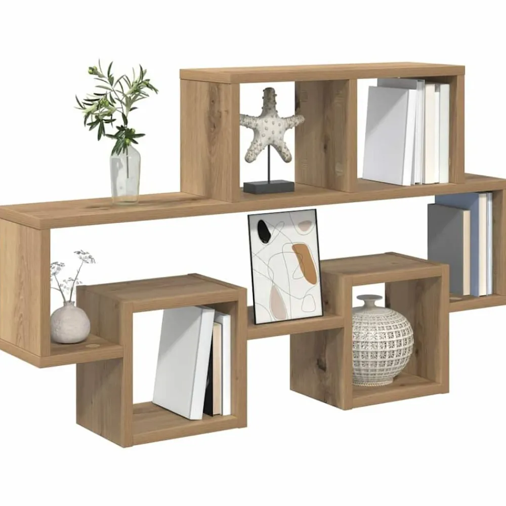 Wandplank 82 x 15 x 51 cm Bewerkt hout>vidaXL Hot