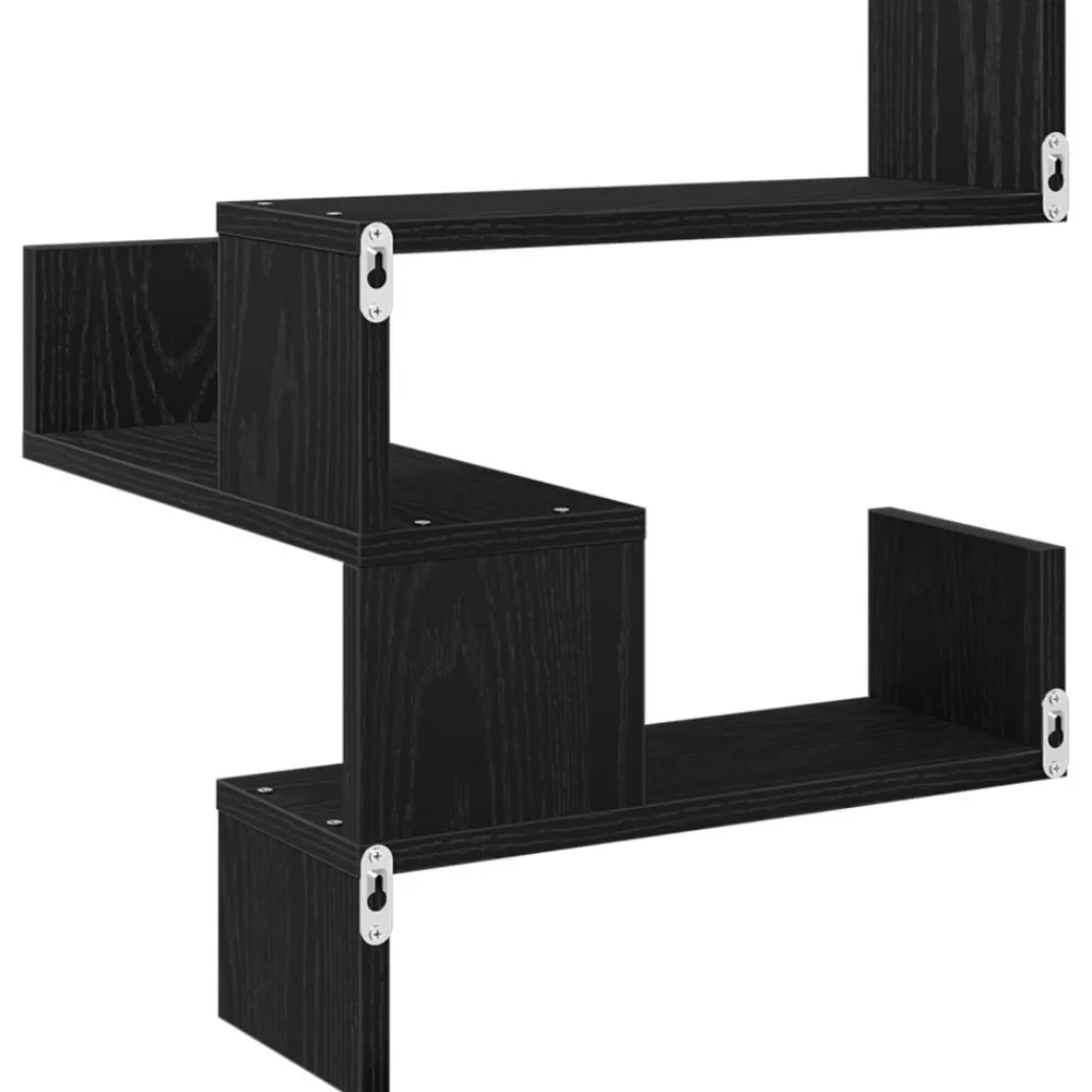 Wandplank met plank 40 x 40 x 49,5 cm Bewerkt hout>vidaXL Online