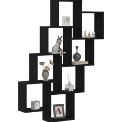 Wandplank met plank 90 x 15 x 119,5 cm Bewerkt hout><noscript><img width=