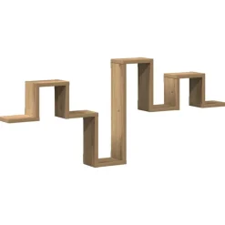 Wandplank Wandgemonteerd Artisan Eiken 104.5 x 43 x 10 cm>vidaXL Clearance