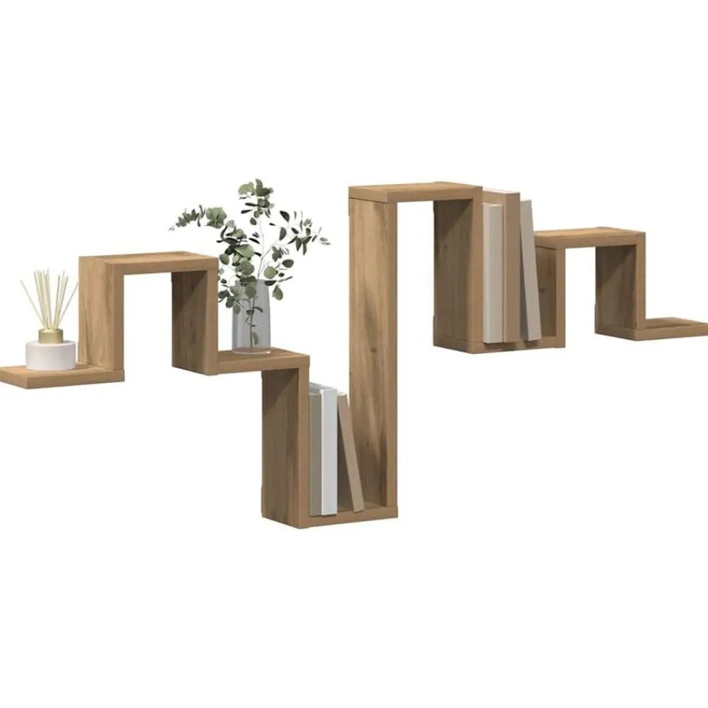 Wandplank Wandgemonteerd Artisan Eiken 104.5 x 43 x 10 cm>vidaXL Clearance