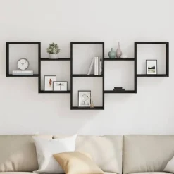 Wandplank 159x18x66 cm Bewerkt Hout><noscript><img width=
