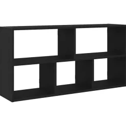 Boekenkasten & Wandplanken*vidaXL Wandplank 100x25x50 cm Bewerkt Hout Zwart eiken