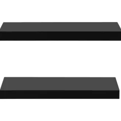 Boekenkasten & Wandplanken*vidaXL Wandplanken zwevend 2 st 40x20x3,8 cm zwart