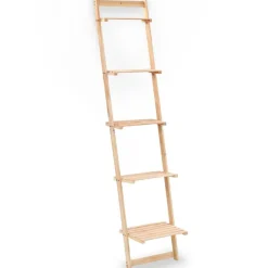 Wandrek ladder 41,5x30x176 cm cederhout>vidaXL Best
