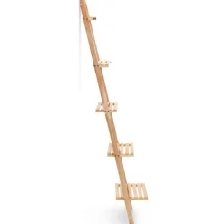 Wandrek ladder 41,5x30x176 cm cederhout>vidaXL Best
