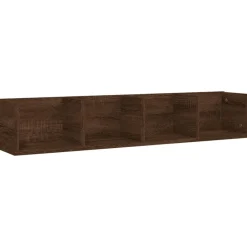 Boekenkasten & Wandplanken*vidaXL Wandschap CD 100x18x18 cm bewerkt hout bruin eikenkleur