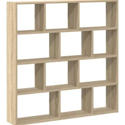 Wandschap kubus 12 vakken bewerkt hout kleurig>vidaXL Outlet