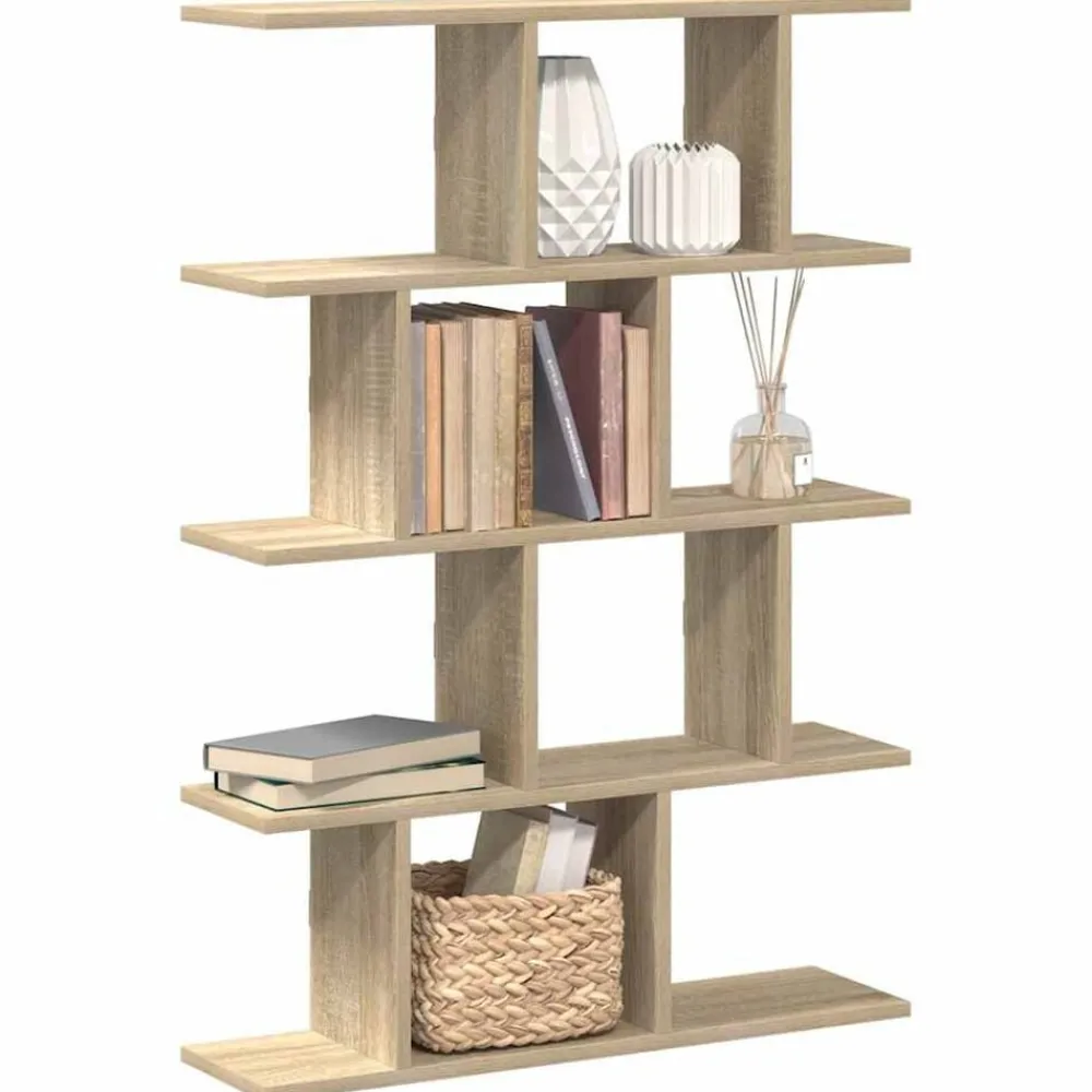Boekenkasten & Wandplanken*vidaXL Wandschap kubus 12 vakken bewerkt hout kleurig Sonoma eiken
