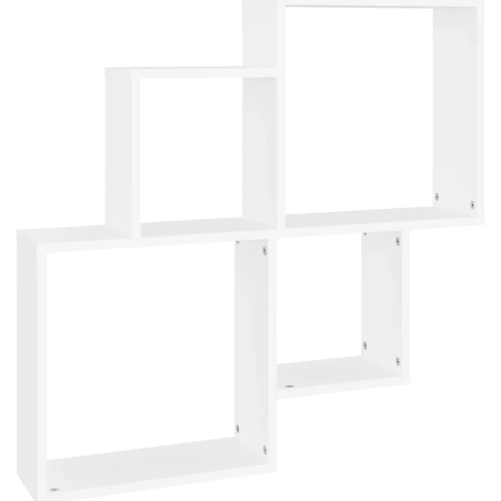 Wandschap kubus 80x15x78,5 cm bewerkt hout>vidaXL Discount