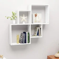 Wandschap kubus 80x15x78,5 cm bewerkt hout>vidaXL Discount