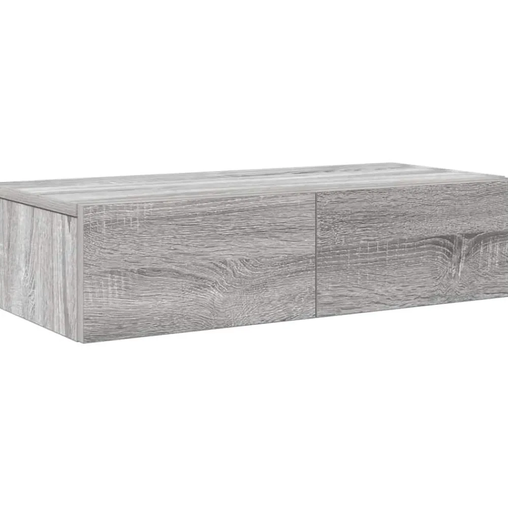 Wandschap met lades 60x26,5x15 cm bewerkt hout>vidaXL Sale