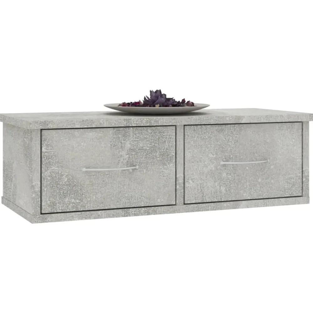 Wandschap met lades 60x26x18,5 cm bewerkt hout>vidaXL Sale