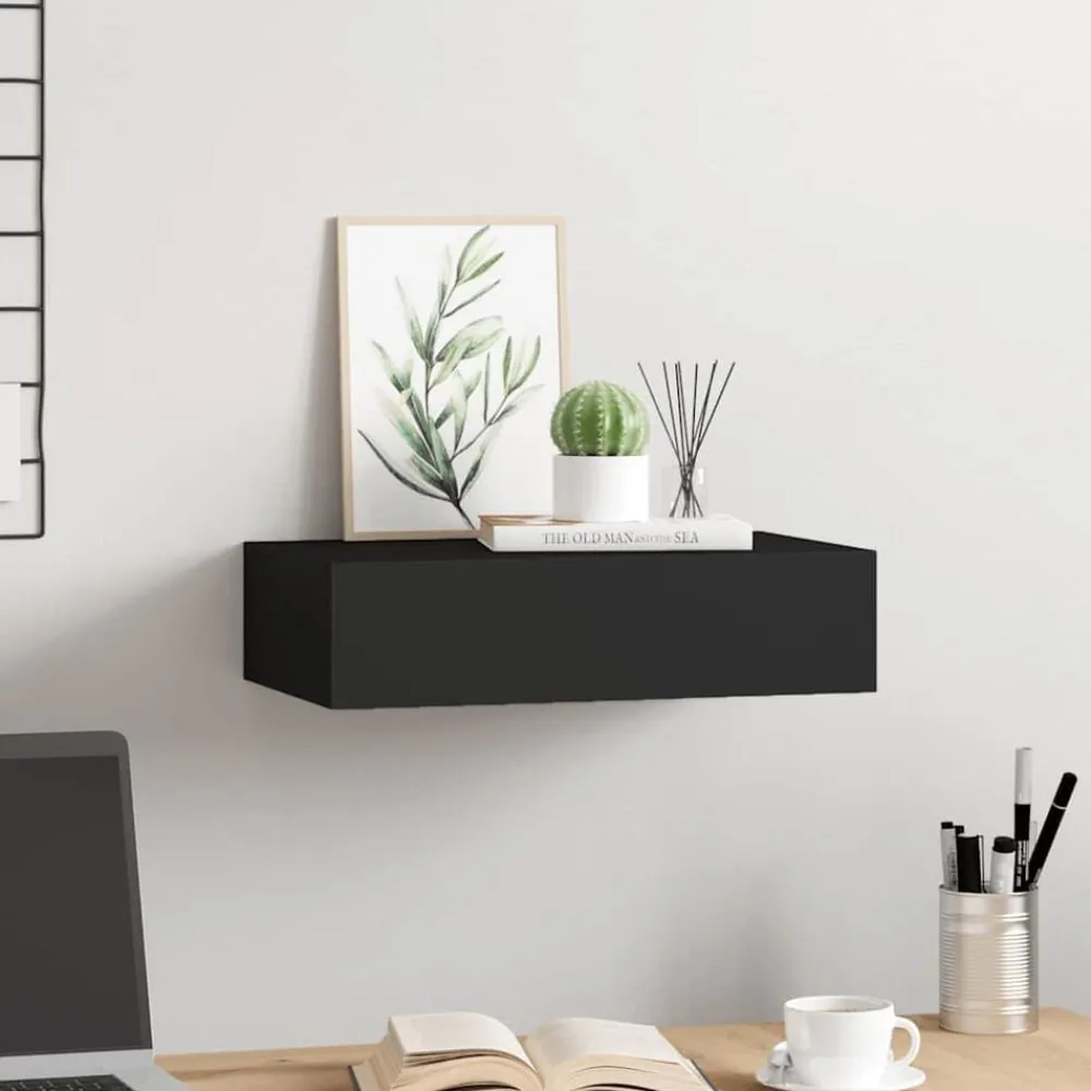 Wandschap met lade 40x23,5x10 cm MDF>vidaXL Outlet