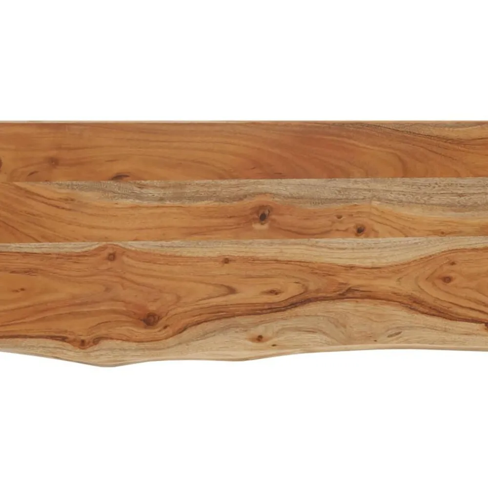 Tafelaccessoires*vidaXL Wandschap rechthoekig natuurlijke rand 40x20x2,5 cm acaciahout Naturel