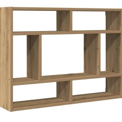 Wandschap 75x16x55 cm bewerkt hout artisanaal eikenkleur>vidaXL Online