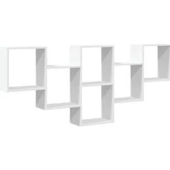 Boekenkasten & Wandplanken*vidaXL Wandschap 159x18x66 cm bewerkt hout Wit