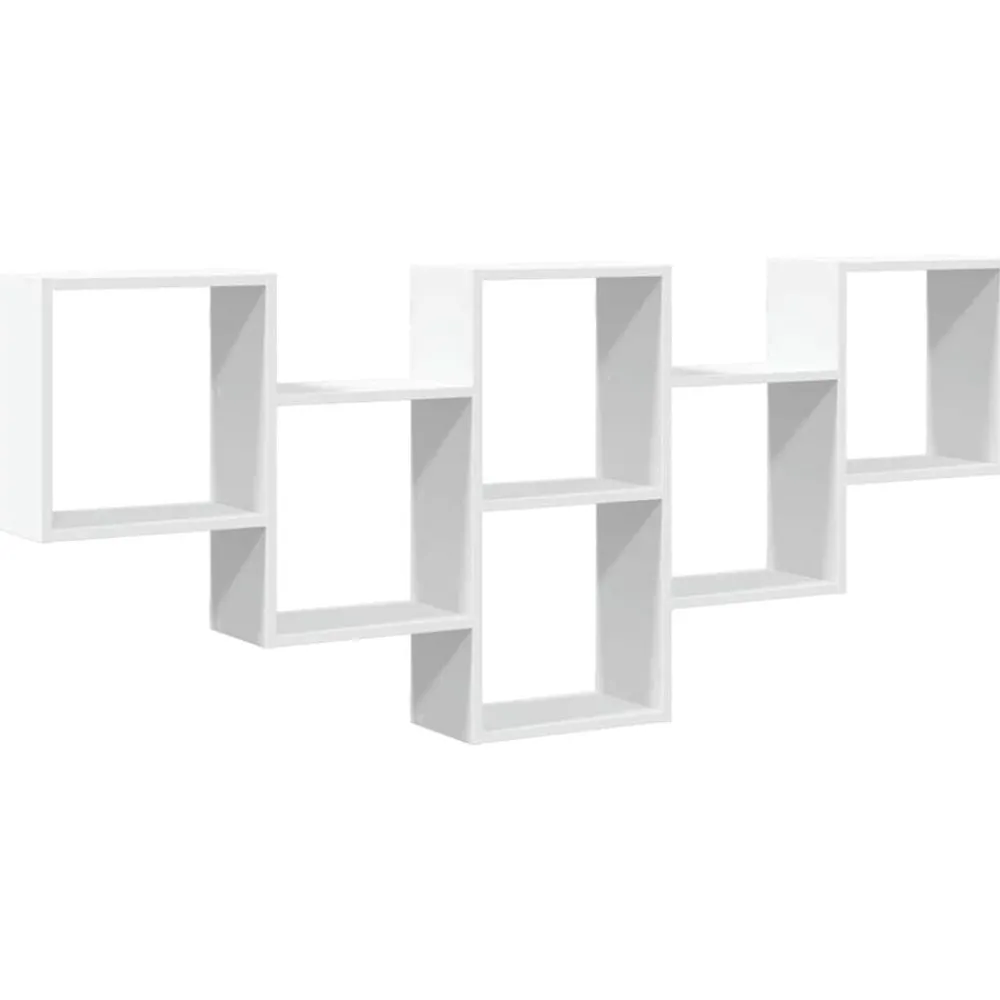 Boekenkasten & Wandplanken*vidaXL Wandschap 159x18x66 cm bewerkt hout Wit