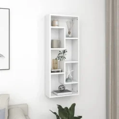 Boekenkasten & Wandplanken*vidaXL Wandschap 36x16x90 cm bewerkt hout Wit