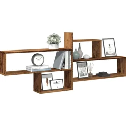 Boekenkasten & Wandplanken*vidaXL Wandschap 167,5x18x68 cm bewerkt hout kleurig Oud hout
