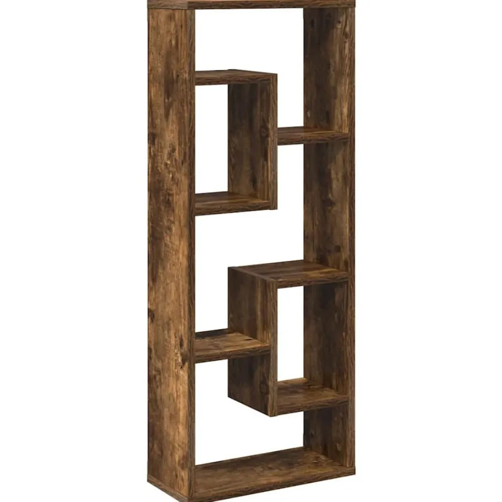 Wandschap 36x16x90 cm bewerkt hout kleurig>vidaXL Clearance