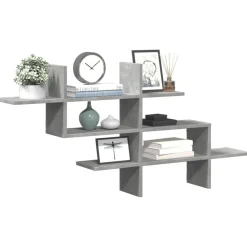 Wandschap 124,5x18x60,5 cm bewerkt hout>vidaXL New