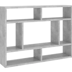 Boekenkasten & Wandplanken*vidaXL Wandschap 75x16x55 cm bewerkt hout Betongrijs
