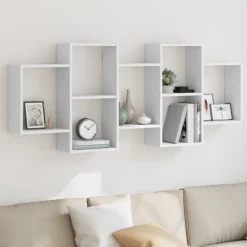 Boekenkasten & Wandplanken*vidaXL Wandschap 159x18x65 cm bewerkt hout Wit