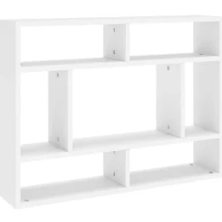 Boekenkasten & Wandplanken*vidaXL Wandschap 75x16x55 cm bewerkt hout Wit