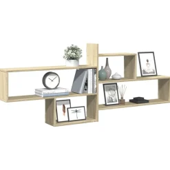 Wandschap 167,5x18x68 cm bewerkt hout kleurig><noscript><img width=