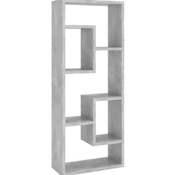 Boekenkasten & Wandplanken*vidaXL Wandschap 36x16x90 cm bewerkt hout Betongrijs