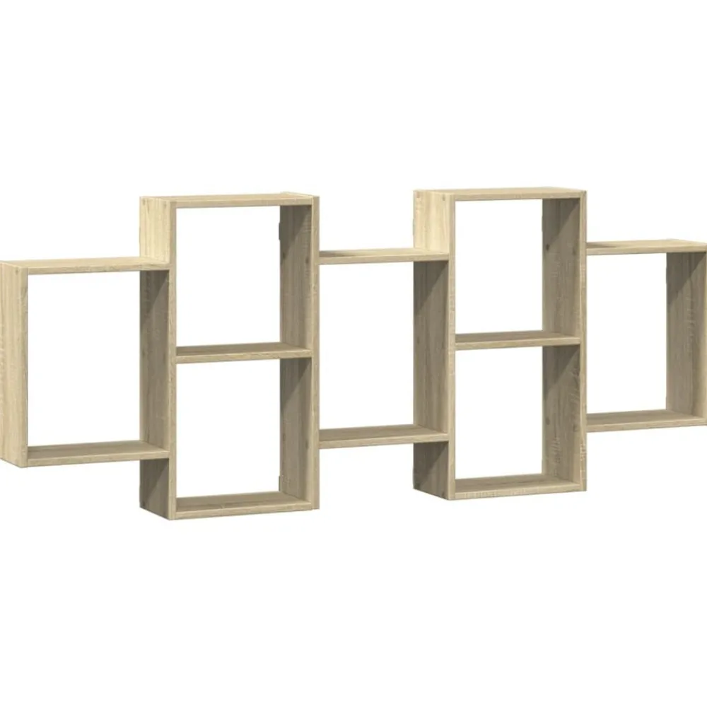 Wandschap 159x18x65 cm bewerkt hout kleurig>vidaXL New
