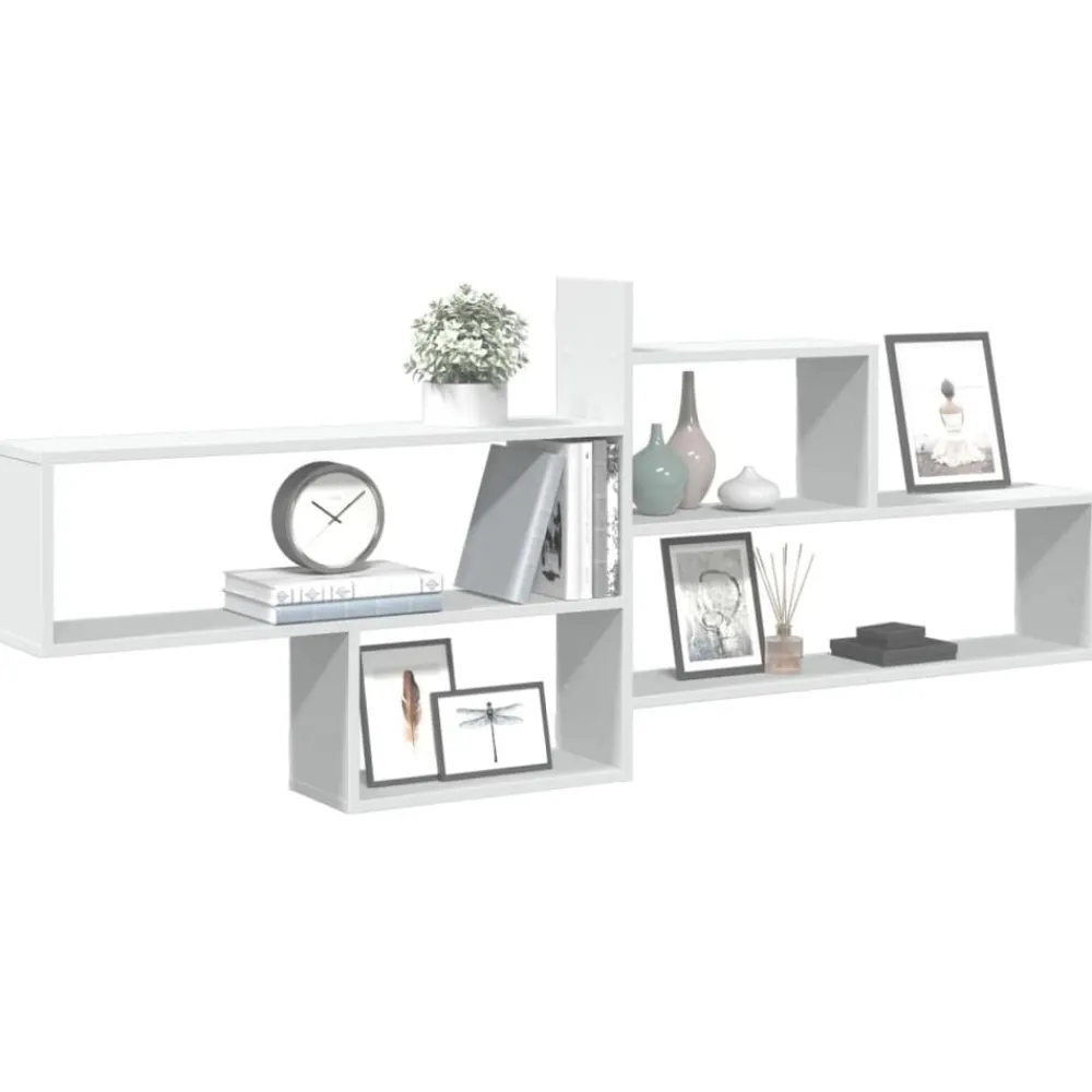 Boekenkasten & Wandplanken*vidaXL Wandschap 167,5x18x68 cm bewerkt hout Wit