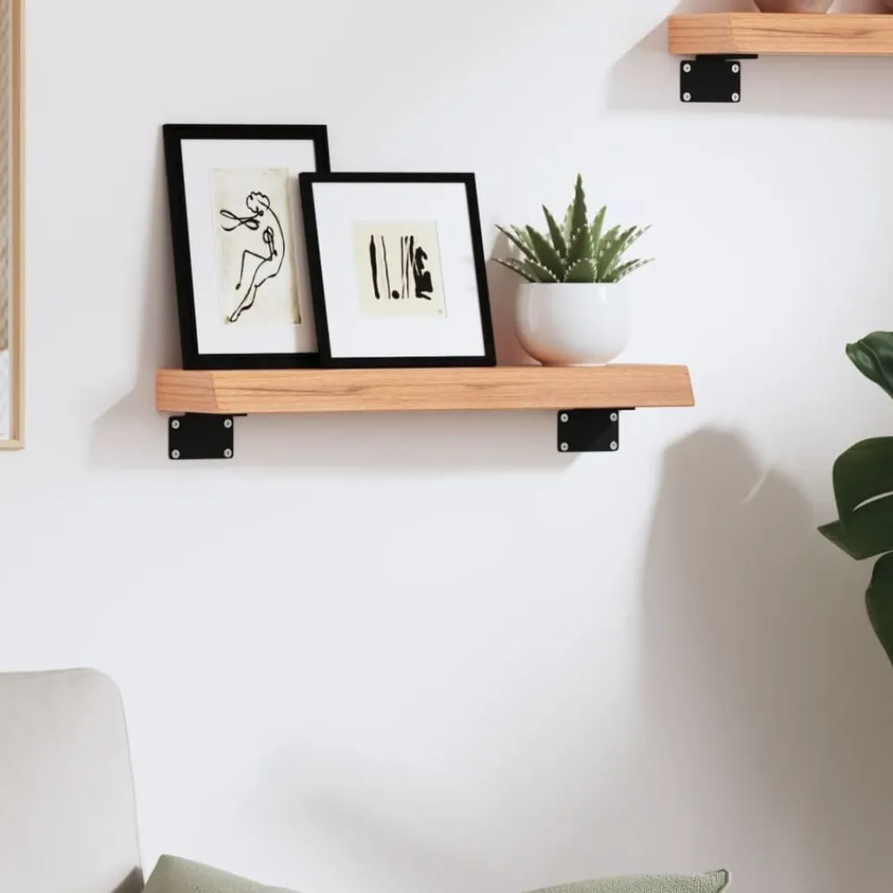 Wandschap 40x10x4 cm behandeld massief eikenhout>vidaXL