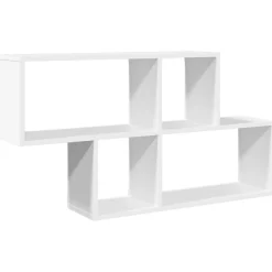 Boekenkasten & Wandplanken*vidaXL Wandschap 100x20x53 cm bewerkt hout Wit